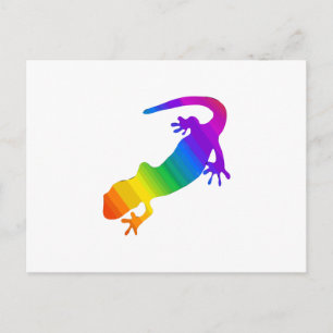 Rainbow Stripe Salamander Vykort