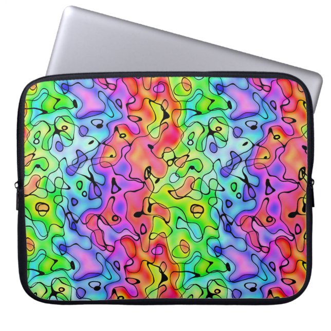 Rainbow Struktur Laptop Sleeve (Framsidan)