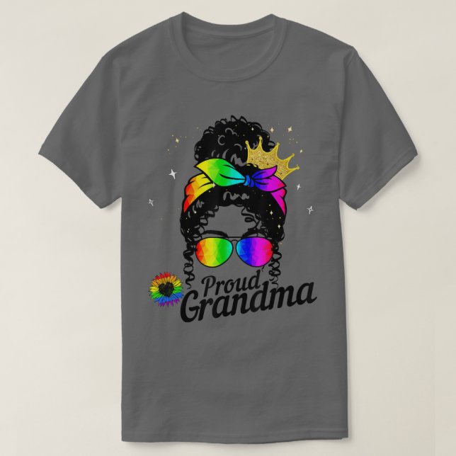 Rainbow Sunflower Gay Pride support LGBT Proud Gra T Shirt (Design framsida)