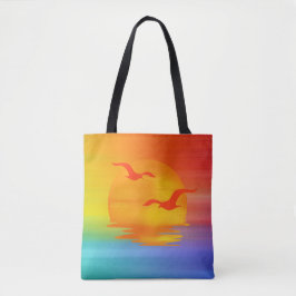 Rainbow Sunrise Tote Tygkasse