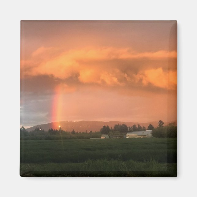 Rainbow Sunset Magnet (Framsidan)