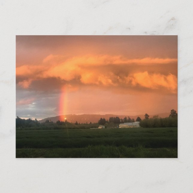 Rainbow Sunset Vykort (Framsida)