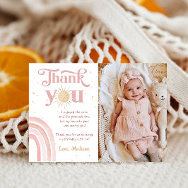 Rainbow Sunshine Birthday Photo - tackkort Tack Kort