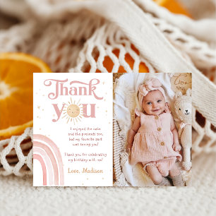 Rainbow Sunshine Birthday Photo - tackkort Tack Kort
