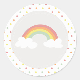 Rainbow & Sunshine Stickers Runt Klistermärke