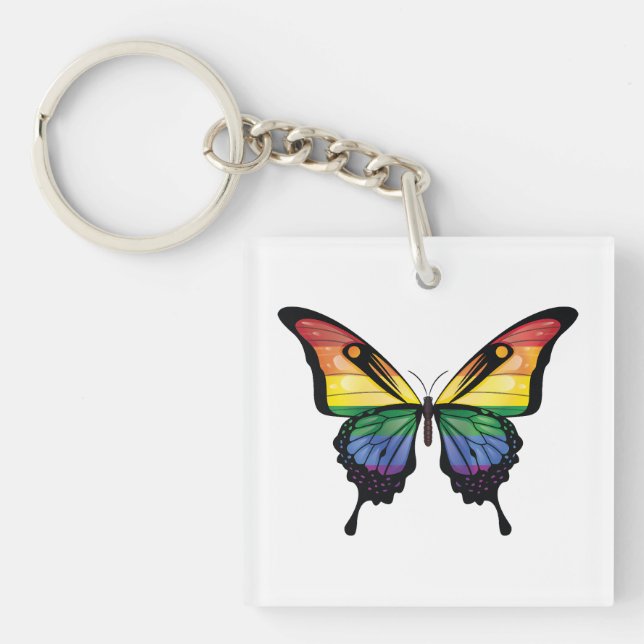 Rainbow Swallowtail Butterfly Flagga (Framsidan)