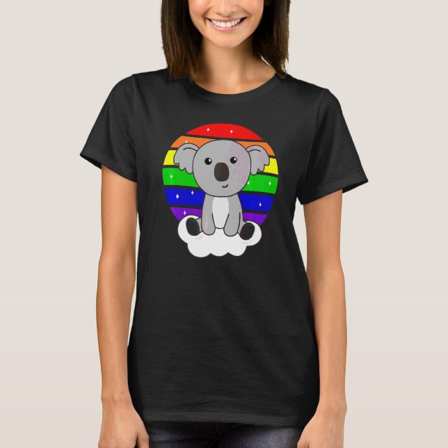 Rainbow Sweet Koalas for Koala Koala Koala T Shirt (Framsida)