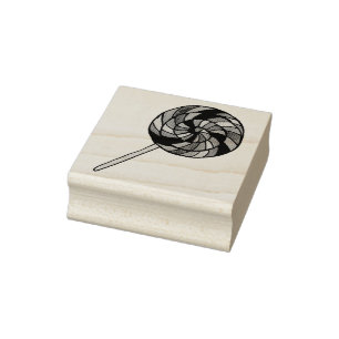 Rainbow Sweet Shoppe Candy Lollipop Lolly Pop Stämpel