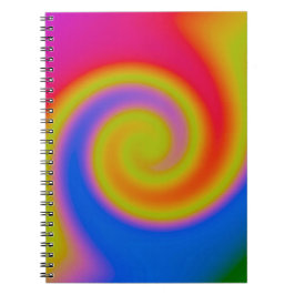 Rainbow Swirl Anteckningsbok