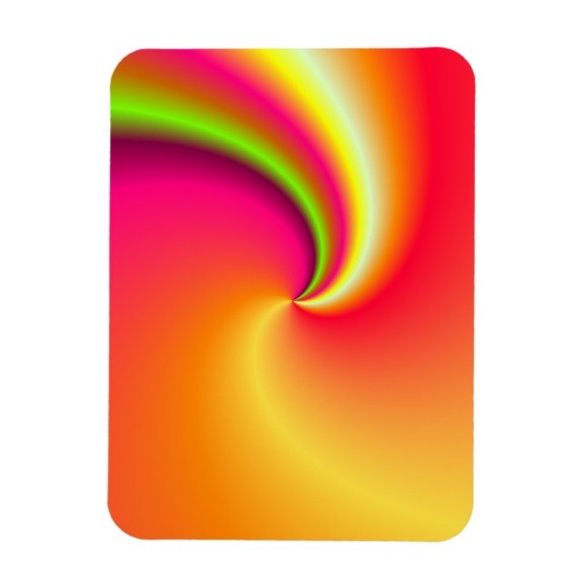 Rainbow Swirl Background Magnet (Vertikal)