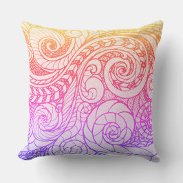Rainbow Swirl Dekorativ kudde
