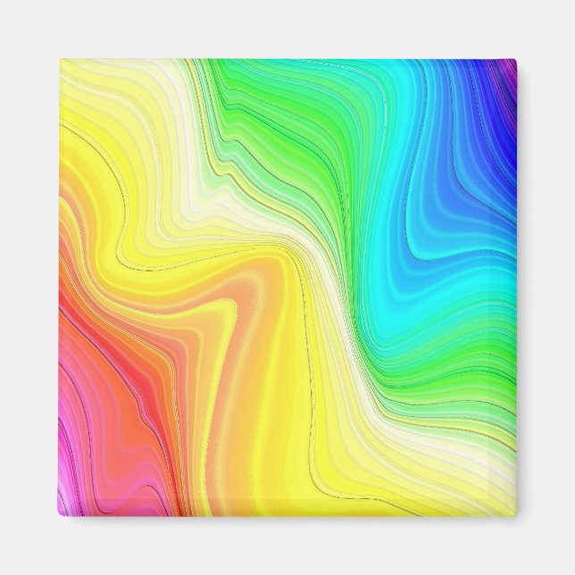 Rainbow Swirl Magnet (Framsidan)