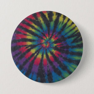Rainbow Swirl med Black Rand-knapp Knapp