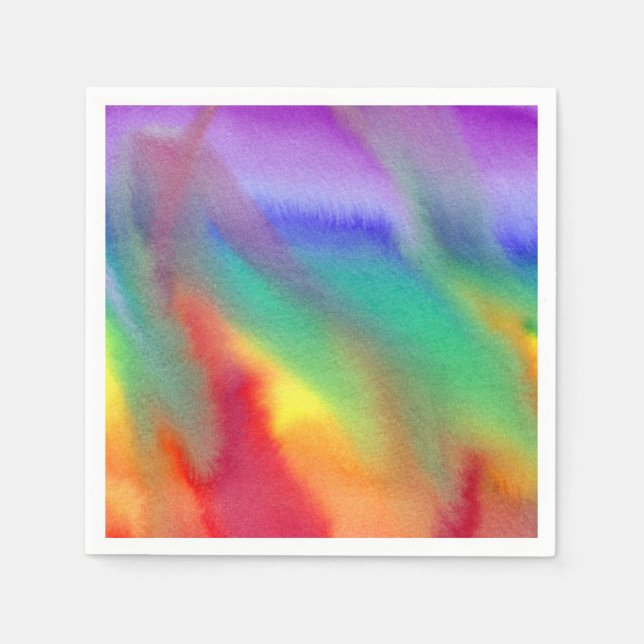 Rainbow Swirl Napkins Pappersservett (Framsidan)