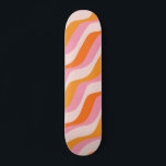 Rainbow Swirl Rosa Orange Abstrakt Retro Sunshine Mini Skateboard Bräda 18,5 Cm<br><div class="desc">Abstrakt Retro Linjer - Abstrakt Rainbow i Beige,  Rosa och Orange.</div>