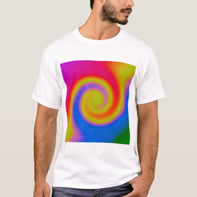 Rainbow Swirl T Shirt (Framsida)