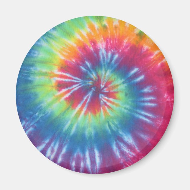 Rainbow Swirl Tie Dye Magnet (Framsidan)