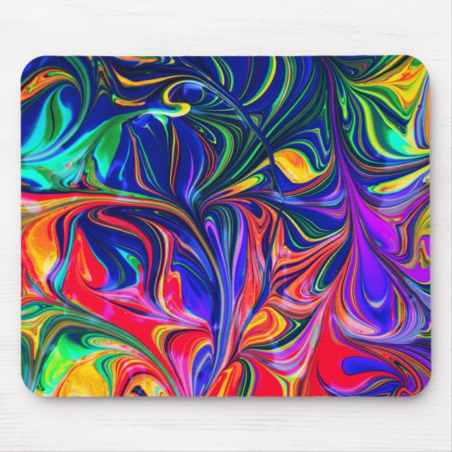 Rainbow Swirl Trippy Glow Stick Musmatta (Framsidan)
