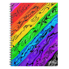 Rainbow Swirls Anteckningsbok