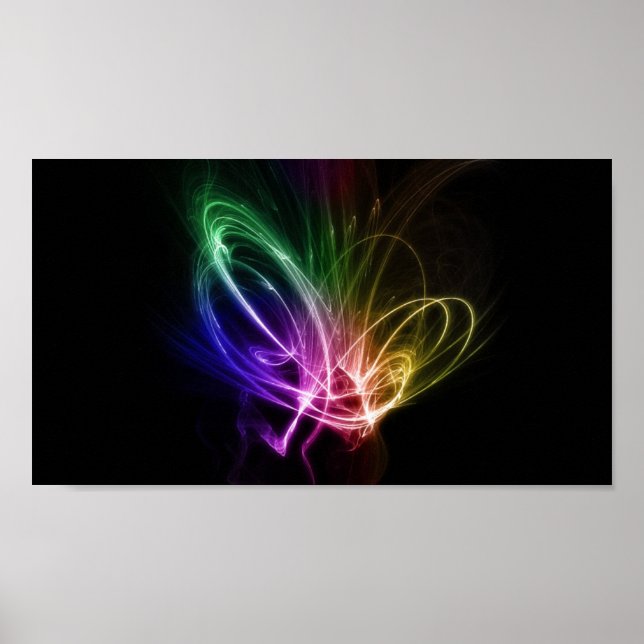 Rainbow Swirls Poster (Framsidan)