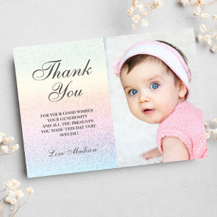 Rainbow Tack, du Cards Glitter Photo Tack Kort