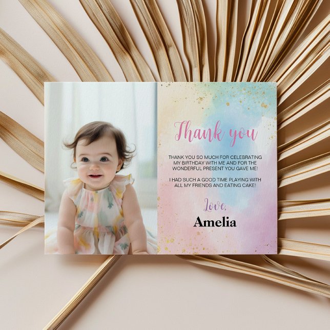 Rainbow - Tack för ditt kort-Födelsedagsfest (Skapare uppladdad)