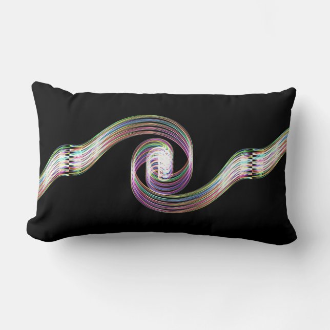 Rainbow Taffy Candy Lumbarkudde (Framsida)