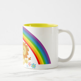 Rainbow Tango-Cute Tecknad Lejon Mugg