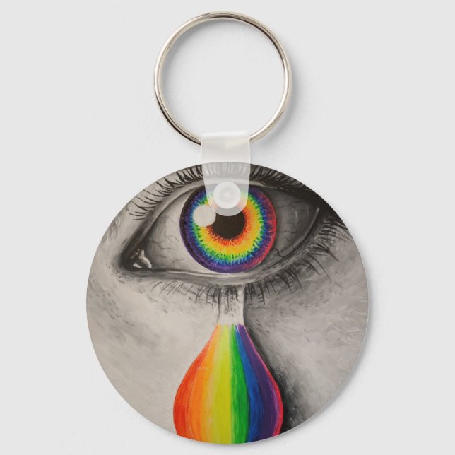 Rainbow tårar poster dekorativ kudde trivet-kakao nyckelring (Framsida)
