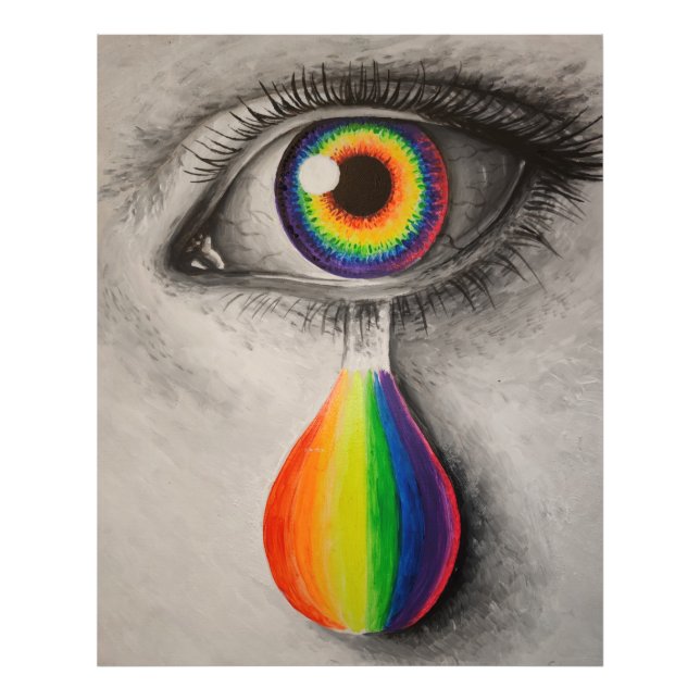 Rainbow tårar poster pussel av pussel (Framsidan)