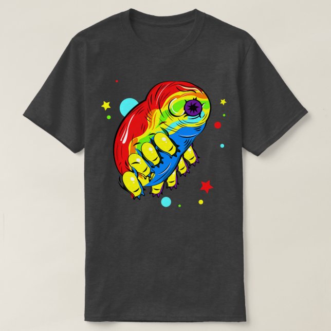 Rainbow Tardigrade T Shirt (Design framsida)