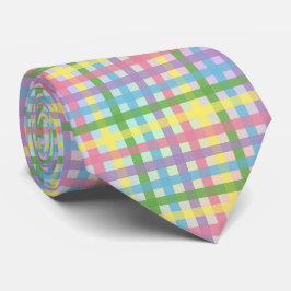 Rainbow Tartan Rand Tie Slips