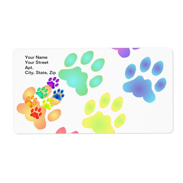 Rainbow Tass avtryck Fraktsedel (Framsidan)