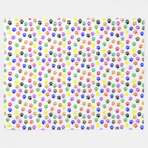 Rainbow Tass avtryck Mönster Fleece Blanket