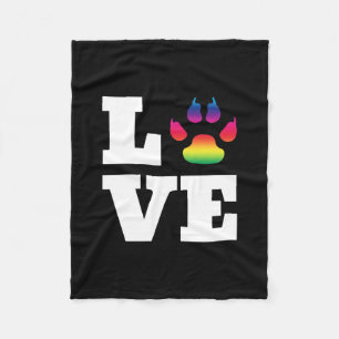 Rainbow tass fleecefilt