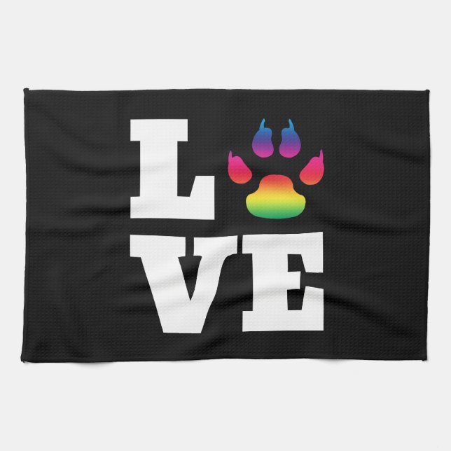 Rainbow tass kökshandduk (Horisontell)