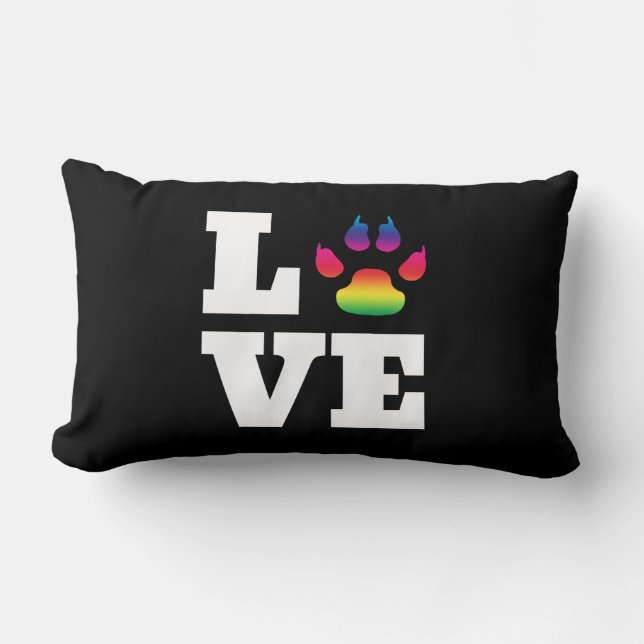 Rainbow tass lumbarkudde (Framsida)