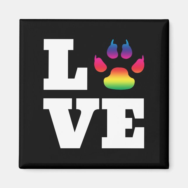 Rainbow tass magnet (Framsidan)