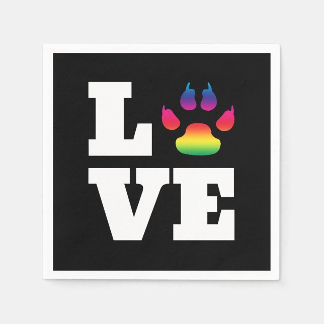 Rainbow tass pappersservett (Framsidan)