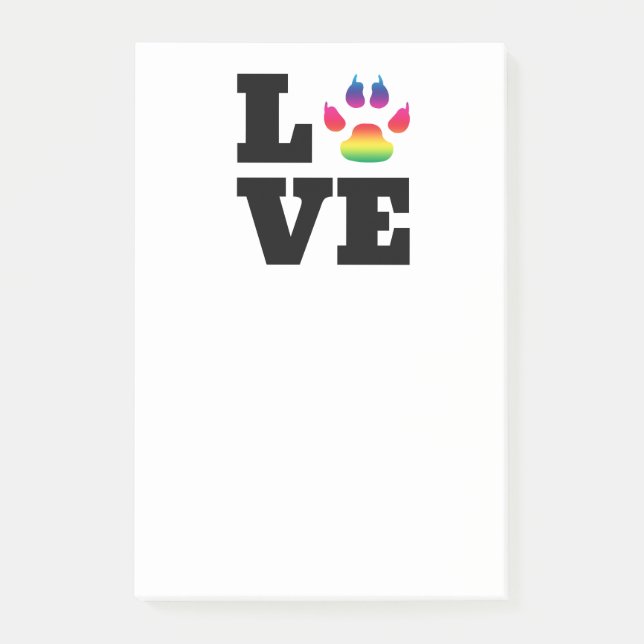 Rainbow tass post-it block (Framsida)