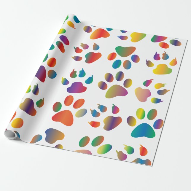 Rainbow Tassar Presentpapper (Utrullad)