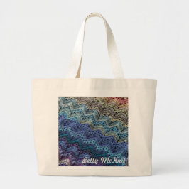 Rainbow Tea Cakes 6-Day Tote Bag av Betty McKnit Jumbo Tygkasse
