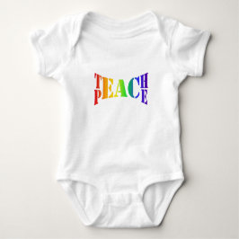 Rainbow Teach Peace T Shirt