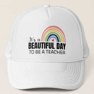 Rainbow Teacher Beautifu Day Keps
