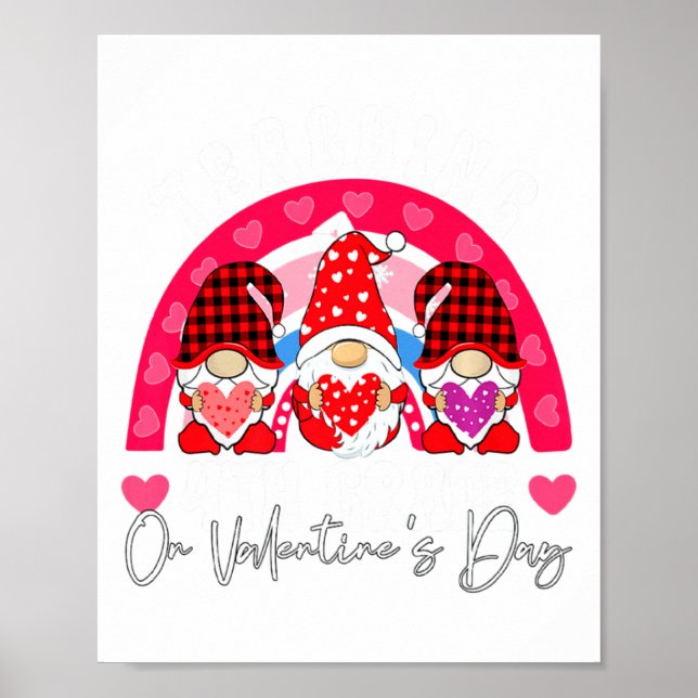 Rainbow Teaching 4th Grade On Valentines Day Teac  Poster (Framsidan)