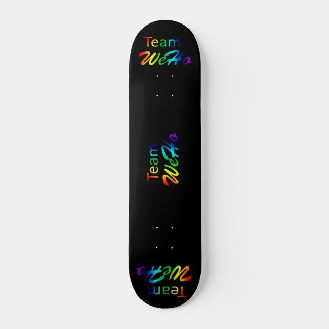 Rainbow Team WeHo Mini Skateboard Bräda 18,5 Cm (Framsida)