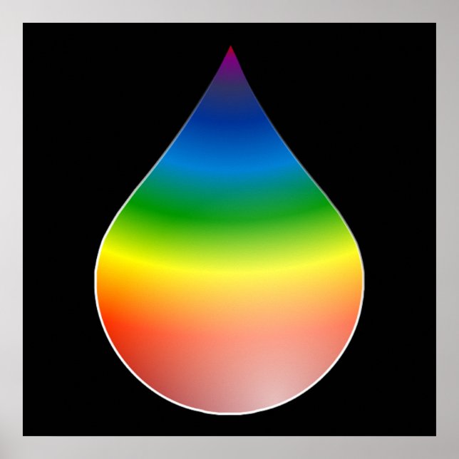 RAINBOW TEARDROP POSTER (Framsidan)