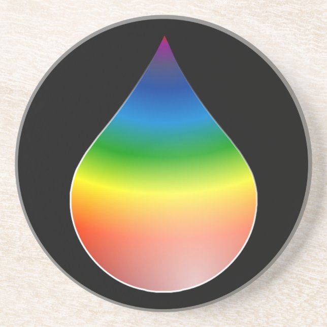 RAINBOW TEARDROP UNDERLÄGG (Framsidan)