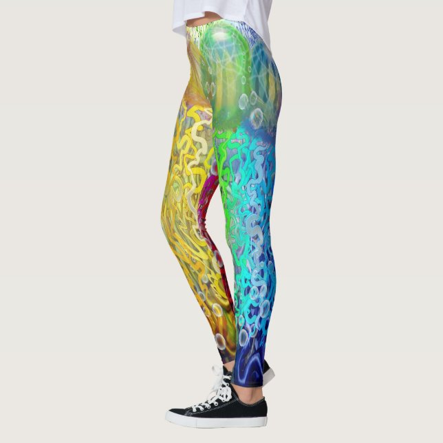 Rainbow Tentacles Leggings (Vänster)