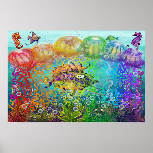 Rainbow Tentacles Poster (Framsidan)